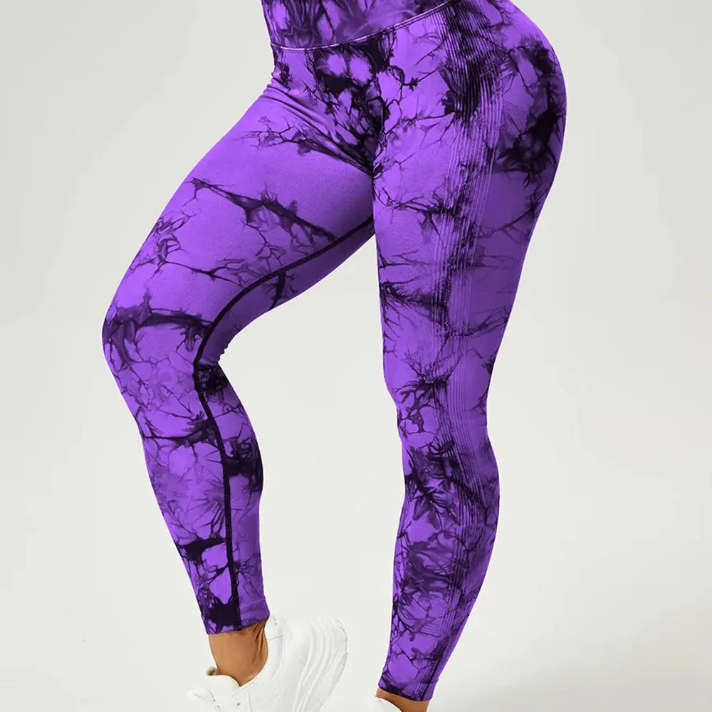 Easy Chic Seamless Tie Dye Leggings