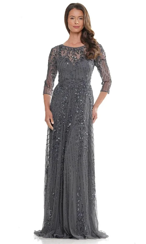 Cozy Chic Wear Marsoni by Colors MV1283 - Illusion Scoop Evening Dress