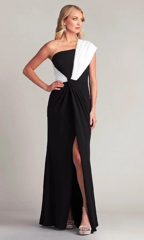 Comfortable Jeans Tadashi Shoji CY22382L - High Slit Sheath Evening Gown