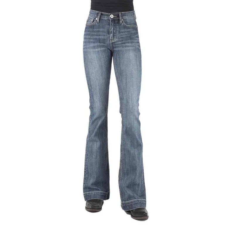 Light Layers Stetson Western Jeans Womens High Rise Flare Blue 11-054-0921-2411 BU