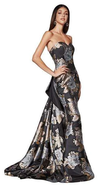Relaxed Weekend Wear Cinderella Divine - Sweetheart Brocade Trumpet Dress CS025 - 1 pc Multi In Size 16 Available Relaxed Weekend Wear Cinderella Divine - Sweetheart Brocade Trumpet Dress CS025 - 1 pc Multi In Size 16 Available