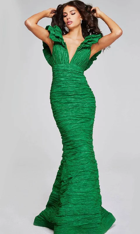 Casual Fit Wear Jovani 40044 - Tiered Sleeve Evening Gown