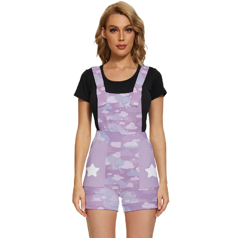 Comfy Layers Starcrossed Skies Purple Romper