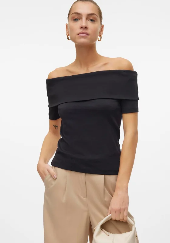 Classic Comfort Vero Moda Jada Off Shoulder Top, Black