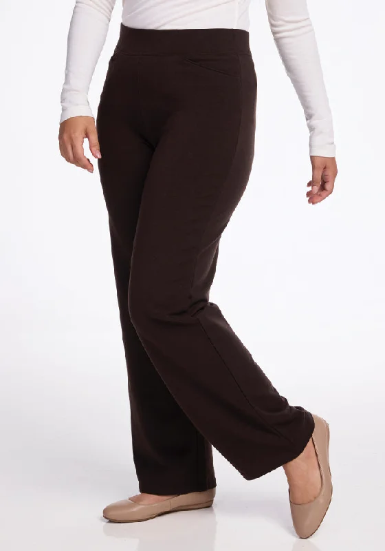 Cozy Apparel Ellie Wide Leg Pants - French Roast