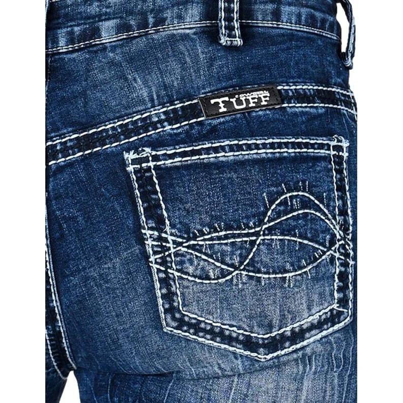 Cozy Footwear Cowgirl Tuff Western Jeans Womens Hurricane Trouser Button Med JHRCNE