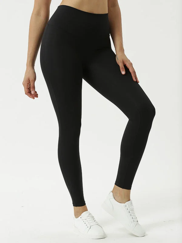 Relaxed Tops Sports Tight Fitness High Waist Ninth Pants Yoga Pants With Pockets
