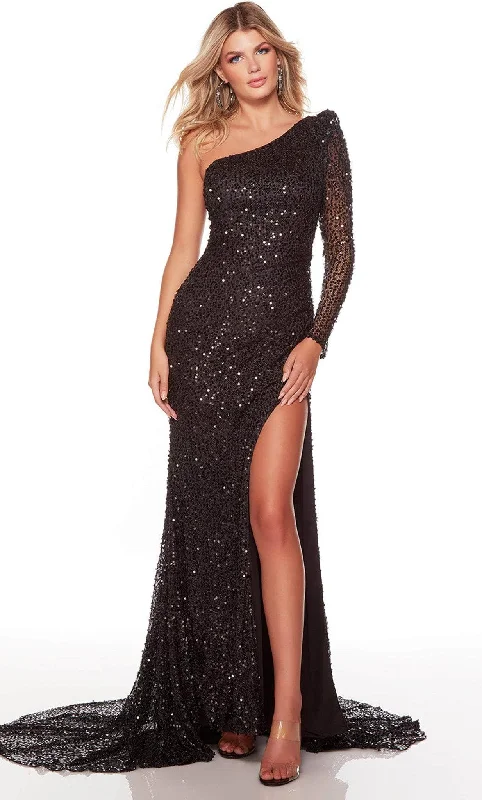 Casual Chic Outfits Alyce Paris 61376 - One Sheer Long Sleeve Evening Gown