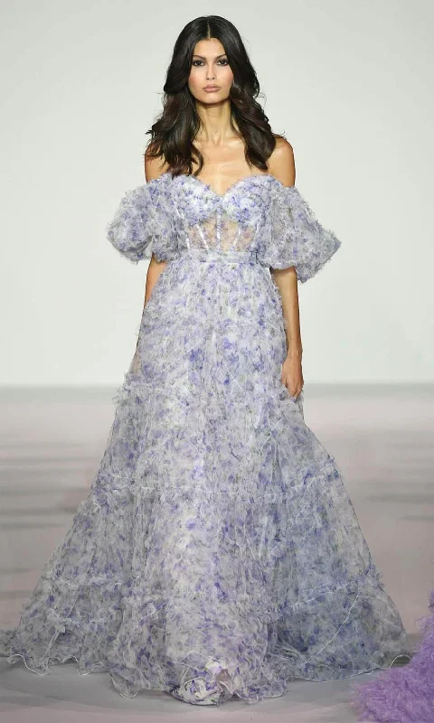 Chic Comfort Wear Sherri Hill 56336 - Sheer Corset Floral Gown