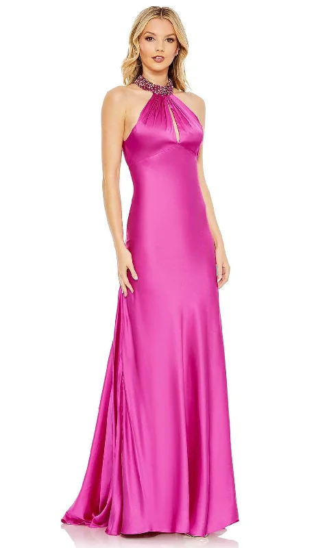 Comfy Pants Mac Duggal 70252 - High Halter Neck Evening Dress