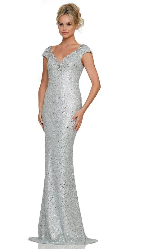 Urban Chic Rina di Montella RD2983 - Beaded Cap Sleeve Evening Dress