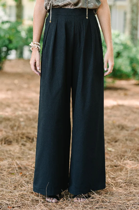 Versatile Comfort Wear All The Best Black Wide Leg Trousers