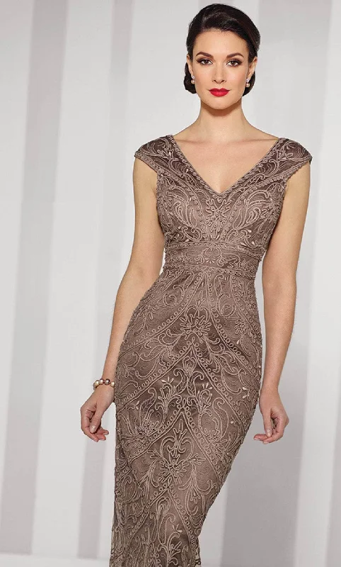 Simple Looks Cameron Blake 216693 - High Beaded Waist Formal Gown