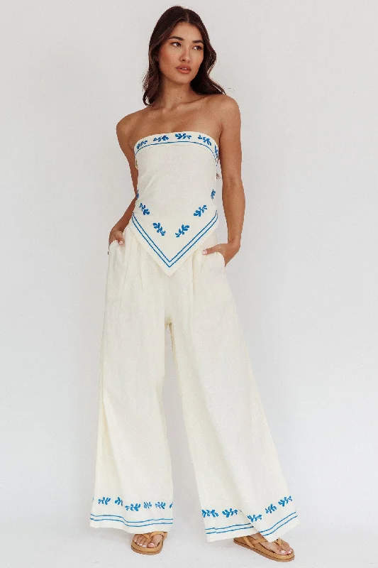 Casual Ease Sought After Wide-Leg Pocket Pants Oat