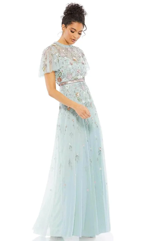 Soft Tops Mac Duggal 9136 - High Neck Embellished Prom Dress
