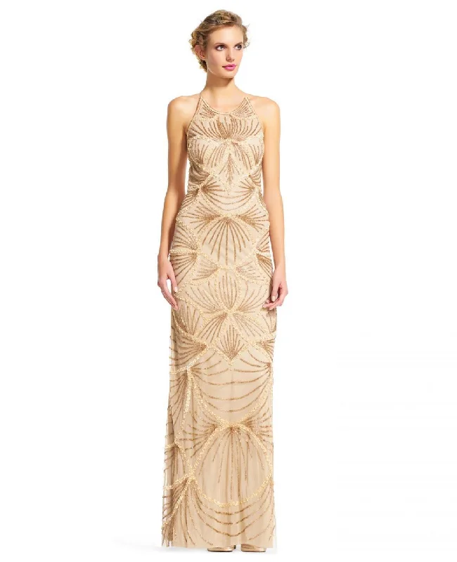 Comfy Layers Adrianna Papell - Halter Long Dress AP1E200177