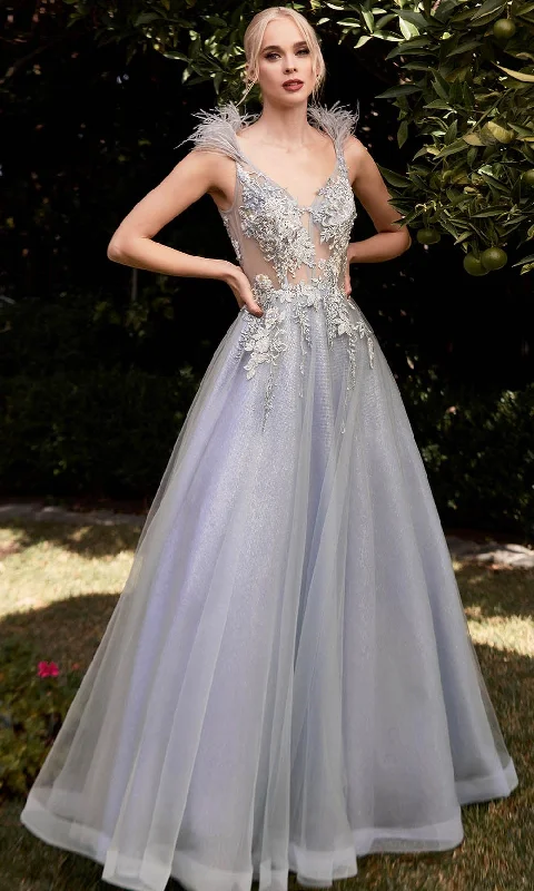 Easy Chic Cinderella Divine CB091 - Deep V-neck long Gown