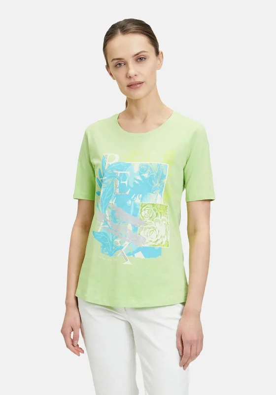 Relaxed Weekend Wear Betty Barclay Graphic Print T-Shirt, Green