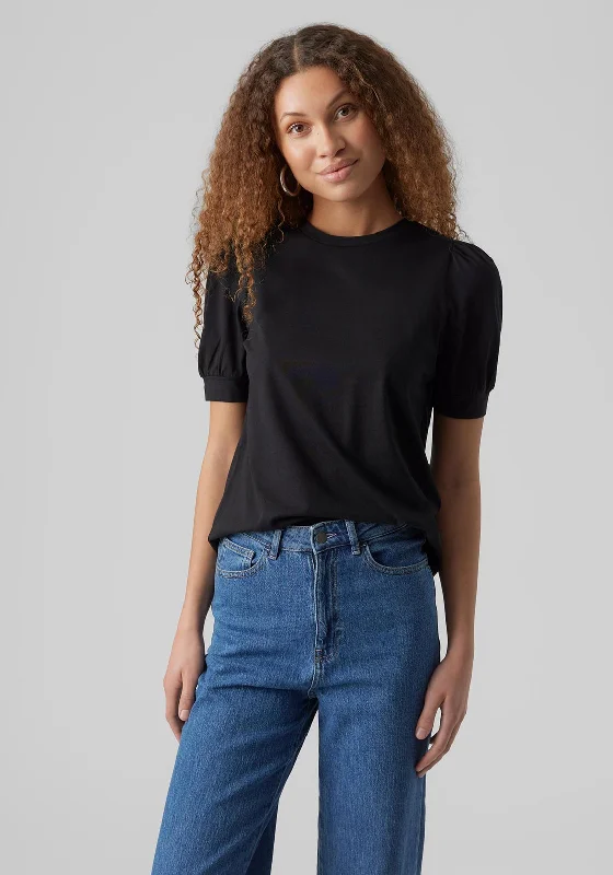 Soft Casuals Vero Moda Kerry O-Neck Top, Black
