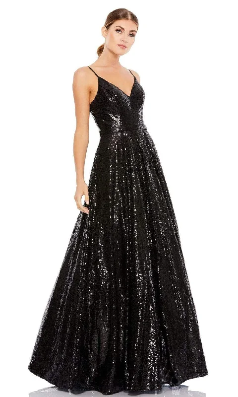 Relaxed Looks Ieena Duggal - 49483 Sequin-Festooned A-Line Dress