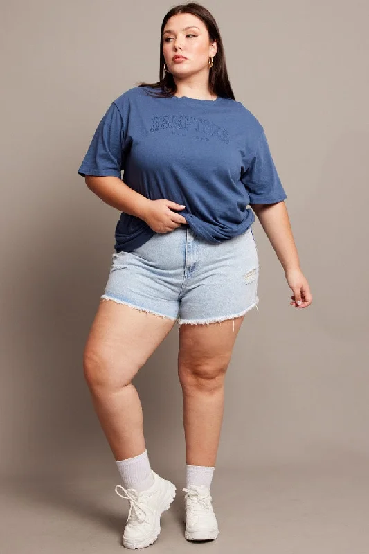Versatile Outfits Denim Relaxed Shorts High Rise