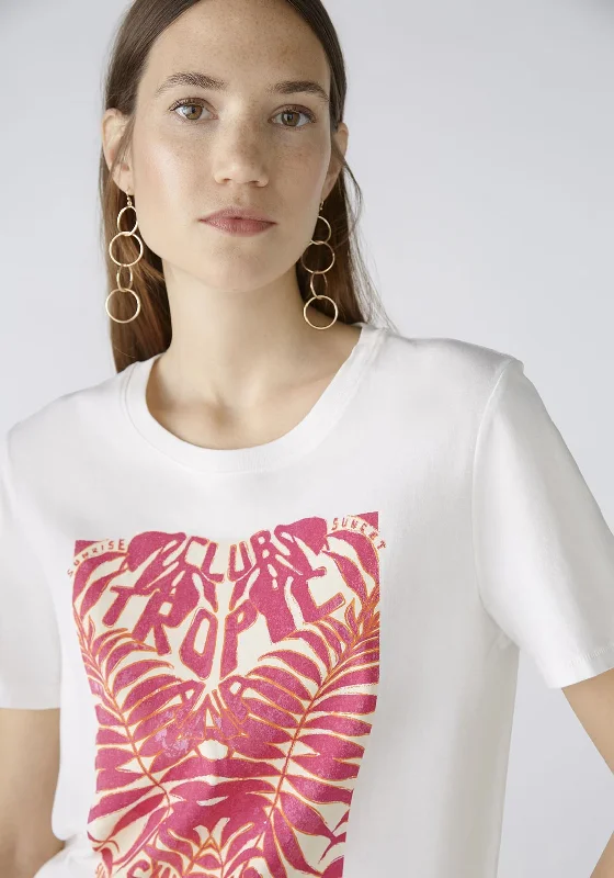 Cozy Street Style Oui Club Tropic T-Shirt, White