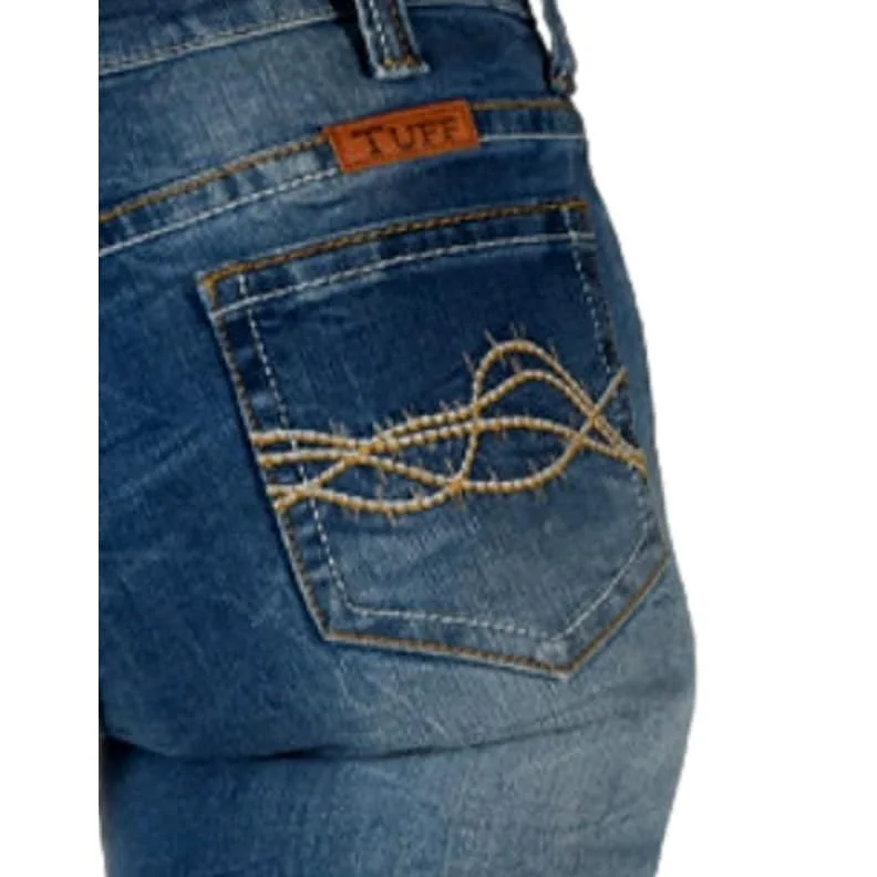 Stylish Casuals Cowgirl Tuff Western Jeans Womens Lisa Legacy Medium Wash JLILEC