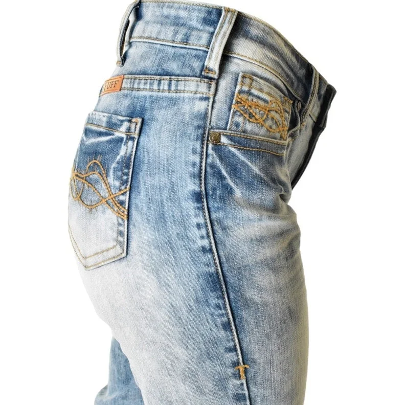 Versatile Style Cowgirl Tuff Western Jeans Womens Shake It Off Light Wash JSHAKE