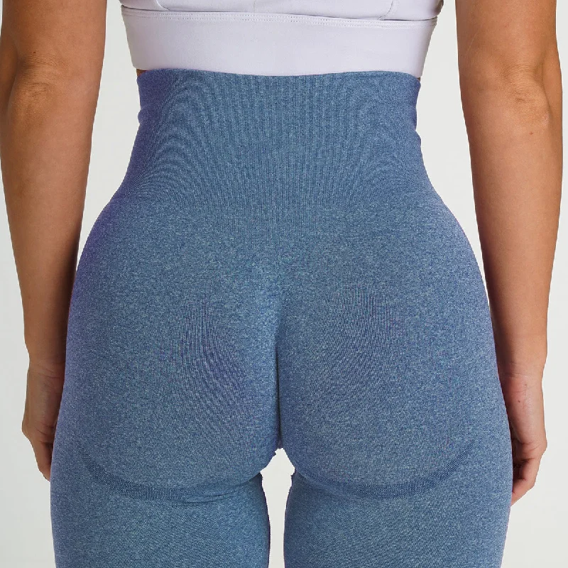 Elegant Fit European and American net red seamless knitting small crescent buttocks moisture-wicking yoga pants