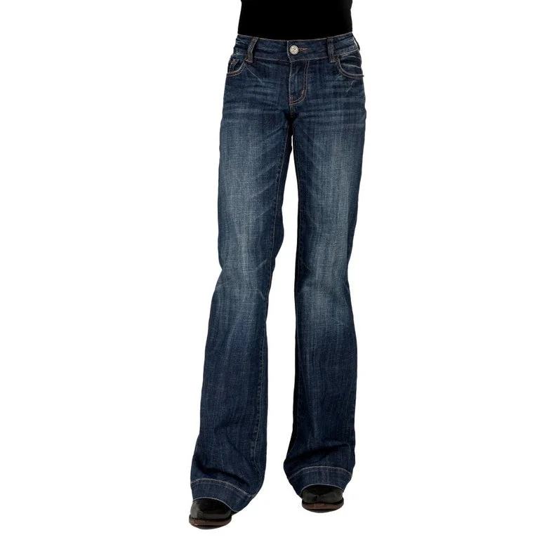 Fashionable Comfort Tin Haul Western Jeans Womens Ella Flare Blue 10-054-0460-0023 BU