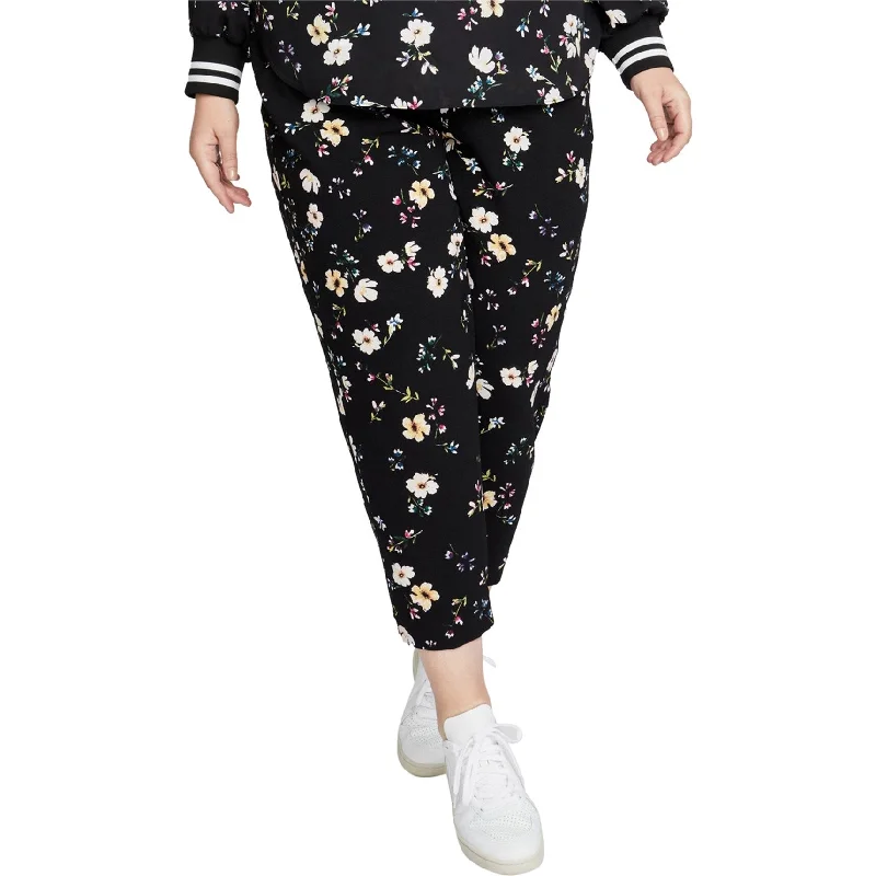 Trendy Comfort Wear Rachel Roy Womens Pull On Casual Jogger Pants, Black, 1X