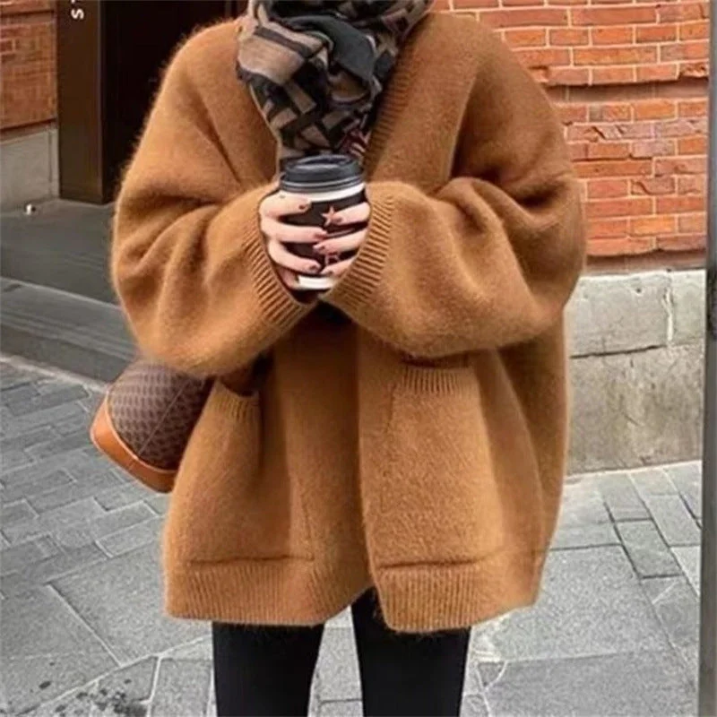 Cozy Essentials Wear Vintage Knitted Cardigan Sweaters for Women