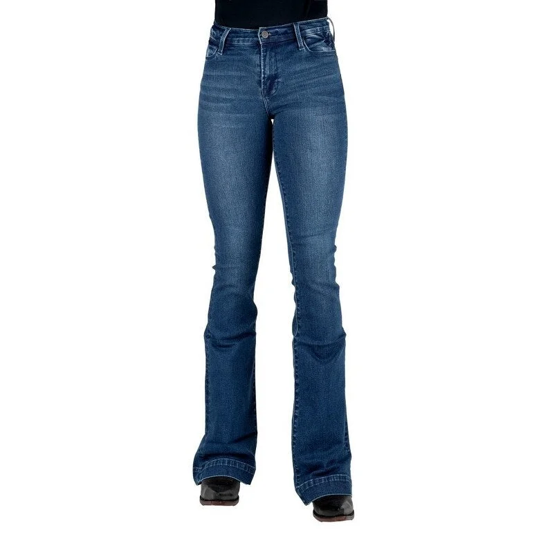 Comfortable Fashion Looks Tin Haul Western Jeans Womens 595 Libby Flare Slim 10-054-0595-0106 BU