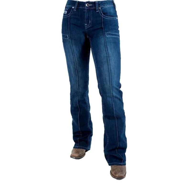 Chic Comfort Wear Cowgirl Tuff Western Jeans Womens Breathe Bootcut Button Med JBREAB Chic Comfort Wear Cowgirl Tuff Western Jeans Womens Breathe Bootcut Button Med JBREAB