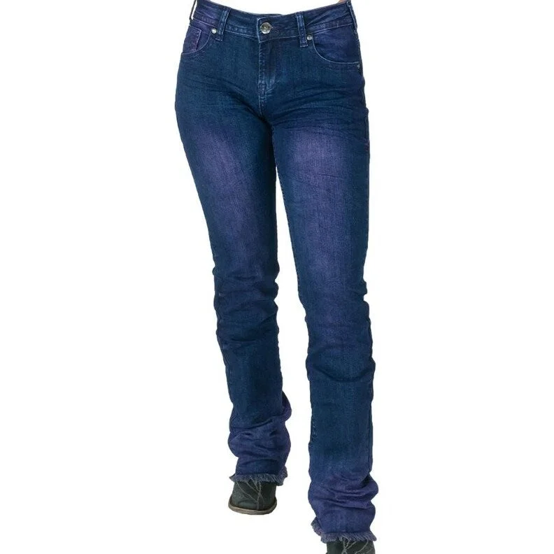 Soft Fabric Looks Cowgirl Tuff Western Jeans Womens Take A Dip Bootcut Purple JKDPUR