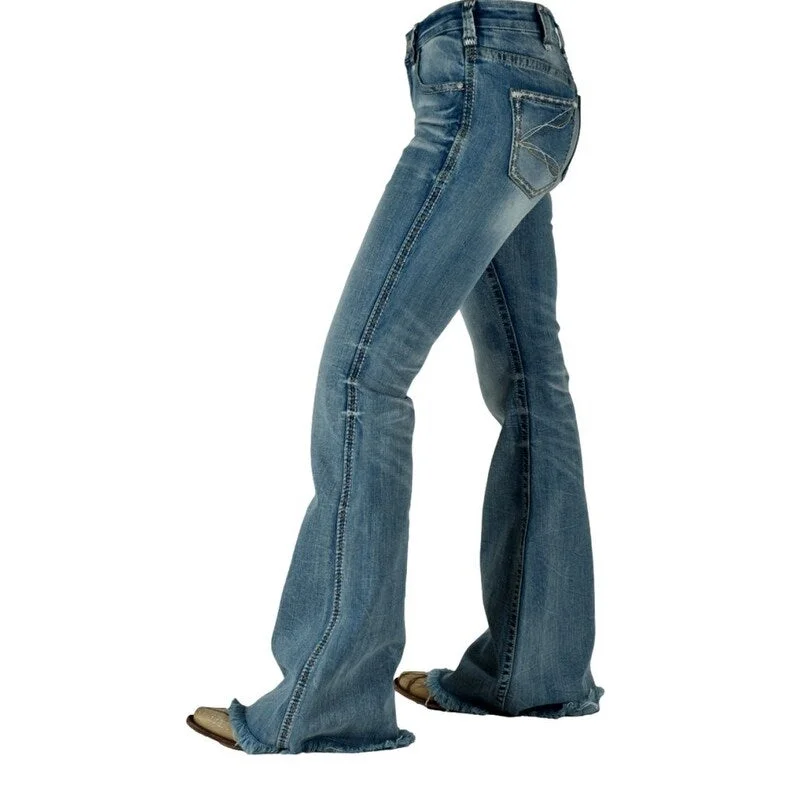 Stylish Jackets Cowgirl Tuff Western Jeans Womens Honor Trouser Light Wash JHONOR