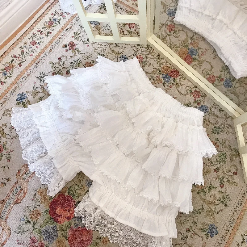 Stylish Fit Alice Ruffle Bloomers with Bunny Lace