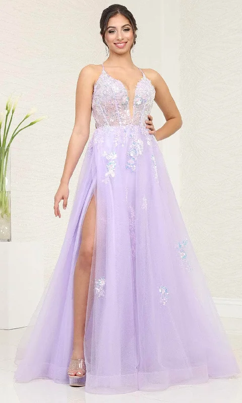 Light Fit May Queen RQ8136 - Sequin A-Line Prom Dress