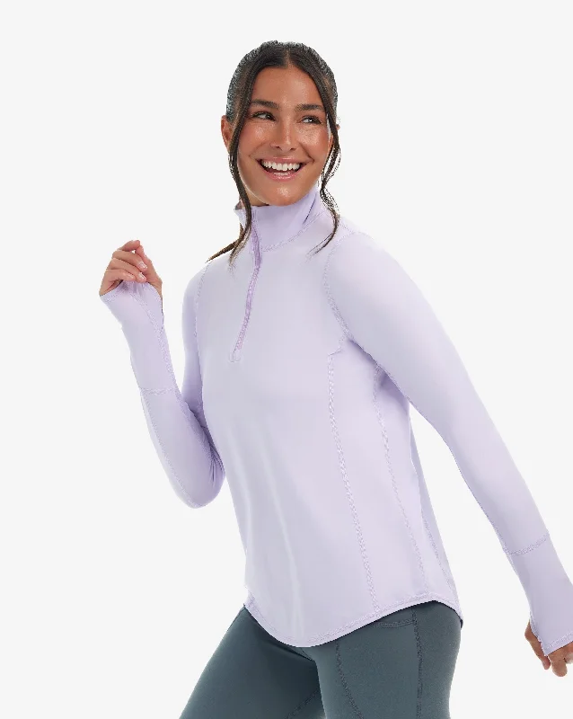 All-Day Style WOMEN'S RELAXED MOCK ZIP TOP (3002)