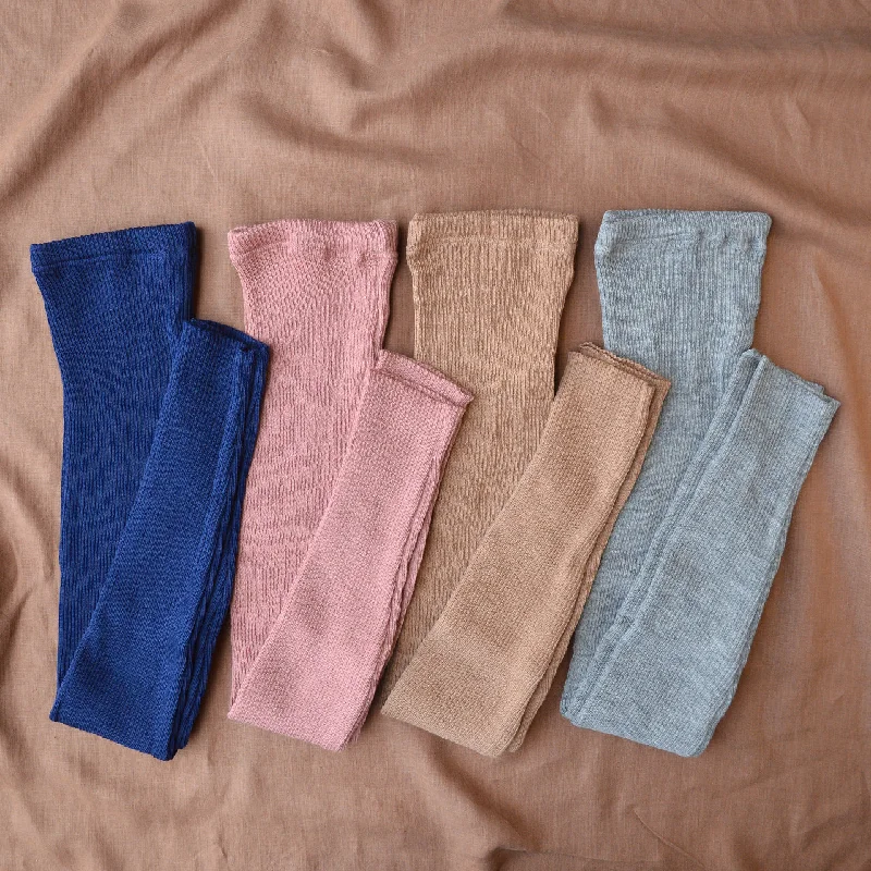 Comfy Chic Wear Lightweight Knitted Merino Rib Leggings (Kids 9-12y+ / Women 8-12)