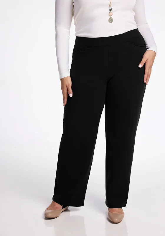 Modern Chic Ellie Wide Leg Pants Tall - Black
