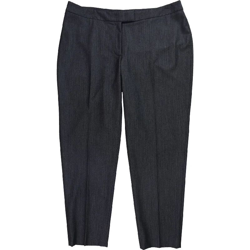 Trendy Layers Anne Klein Womens Faded Pinstripes Dress Pants, Blue, 16