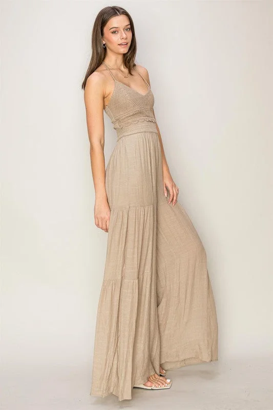 Comfortable Tops Scalloped Sophistication Jumpsuit