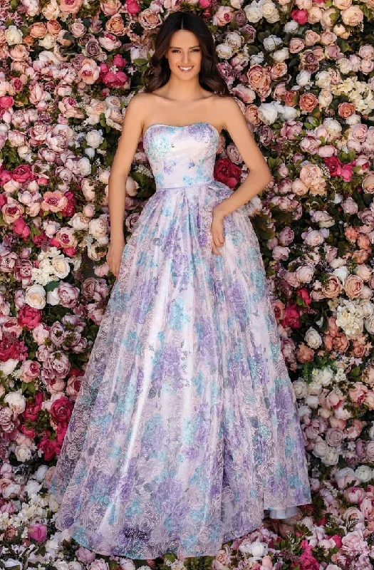 Breathable Style Clarisse - Strapless Sweetheart Ballgown 5122 - 1 pc Lilac Multi In Size 6 Available Breathable Style Clarisse - Strapless Sweetheart Ballgown 5122 - 1 pc Lilac Multi In Size 6 Available