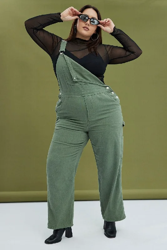 Comfortable Fitwear Green Denim Overall