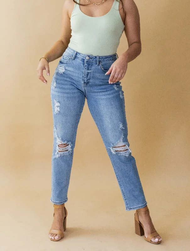 Casual Chic Looks Cassette Tape Mom Jeans