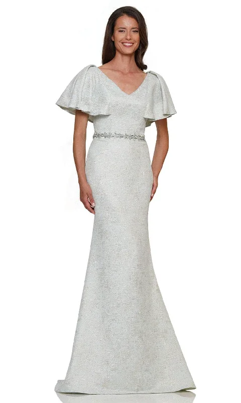 Soft Trends Marsoni by Colors MV1268 - Flutter Sleeve Mermaid Formal Gown
