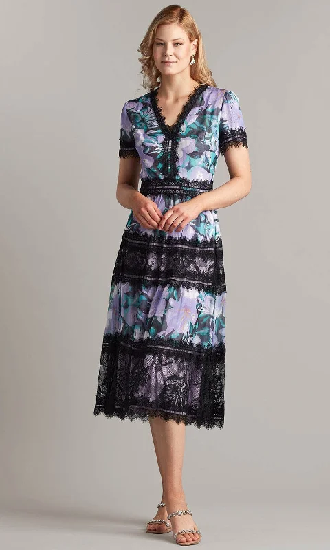 Elegant Wear Tadashi Shoji BUH20506MD - Della Tea-Length Dress