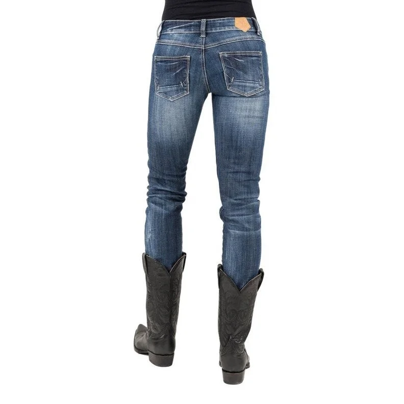 Comfortable Chic Tin Haul Western Jeans Womens Trixie Blue 10-054-0602-1705 BU