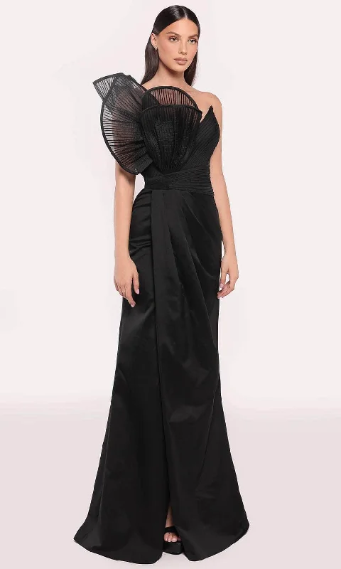 Soft Wearables Tarik Ediz 98705 - Sheer Textured Evening Gown